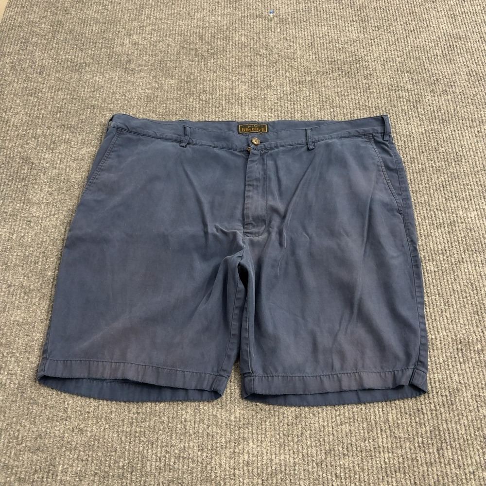 Jos A Bank Reserve‎ Shorts Mens 44 Blue Tencel Cotton Chino Casual Summer Style